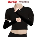 AZKO Alph Manset Lengan Ice Silk Spf 5 F Arm Sleeve Manset Tangan Olahraga Pelindung Lengan Uv Lengan Panjang Anti Uv