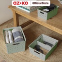 AZKO Stora Terra Keranjang Penyimpanan - Hijau Storage Basket Kotak Penyimpanan Serbaguna Bin Organizer Tempat Simpan Barang