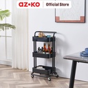 AZKO Masterspace Handy Rak Troli Tempat Penyimpanan Multifungsi Dengan Roda Storage Trolley Wheels Rack Perlengkapan Rumah Tangga