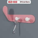 AZKO Stora Gantungan Dinding Serbaguna 3 Kait Pengait Multifungsi Tembok Wall Hook Tempat Gantung Pakaian Barang Serbaguna