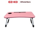 AZKO Odi Meja Lipat Laptop Dengan Tempat Gelas Folding Table Foldable Study Desk Meja Belajar Mini Serbaguna Tatakan Laptop Notebook Minimalis Table