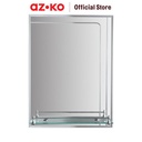 AZKO Fosa Cermin Dinding Kamar Mandi Dengan Rak Bevel Carved 5 mm Bathroom Wall Mirror Rak Cermin Tembok Aksesori Kamar Mandi Furniture Rumah