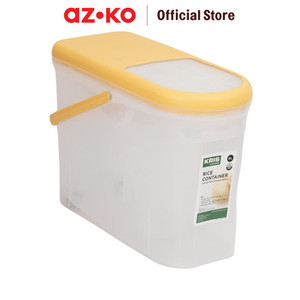 AZKO Kris 8 ltr Basica Tempat Beras Rice Container Food Grade Kotak Beras Wadah Penyimpanan Beras Perlengkapan Dapur