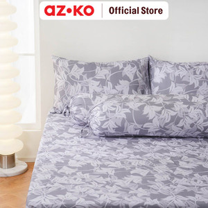 AZKO Sleeplite Set Seprai Microfiber Flower Thea Sprei Motif Seprai Aesthetic Seprei Sheet Set Bed Sheet Aksesoris Tempat Tidur Set Sarung Bantal Sarung Guling