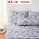 AZKO Sleeplite Set Seprai Microfiber Flower Thea Sprei Motif Seprai Aesthetic Seprei Sheet Set Bed Sheet Aksesoris Tempat Tidur Set Sarung Bantal Sarung Guling