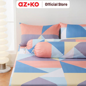 AZKO Sleeplite Set Seprai Microfiber Abstrak Tata Sprei Seprai Aesthetic Seprei Sheet Set Bed Sheet Aksesoris Tempat Tidur Set Sarung Bantal Sarung Guling