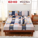 AZKO Sleeplite Set Seprai Microfiber Abstrak Juno Sprei Motif Seprai Aesthetic Seprei Sheet Set Bed Sheet Aksesoris Tempat Tidur Set Sarung Bantal Sarung Guling