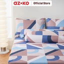 AZKO Sleeplite Set Seprai Microfiber Abstrak Rhys Sprei Seprai Aesthetic Seprei Sheet Set Bed Sheet Aksesoris Tempat Tidur Set Sarung Bantal Sarung Guling