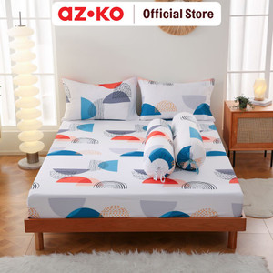 AZKO Sleeplite 18X2 Set Seprai Microfiber Abstrak Koa Sprei Motif Seprai Aesthetic Seprei Sheet Set Bed Sheet Aksesoris Tempat Tidur Set Sarung Bantal Sarung Guling