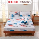 AZKO Sleeplite 18X2 Set Seprai Microfiber Abstrak Koa Sprei Motif Seprai Aesthetic Seprei Sheet Set Bed Sheet Aksesoris Tempat Tidur Set Sarung Bantal Sarung Guling