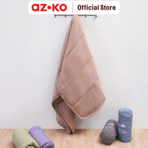 AZKO Sleeplite Selimut Microfiber Cloudy Blanket Polos Kain Penghangat Tubuh Aksesoris Tempat Tidur Bedroom Accessories Perlengkapan Kamar Tidur