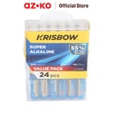 AZKO Krisbow Baterai Super Alkaline AAA Batre Cadangan Batre Battery Bateray Peralatan Elektronik