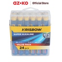 AZKO Krisbow Baterai Super Alkaline AA Batre Cadangan Batre Battery Bateray Peralatan Elektronik