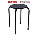 AZKO Soleil Bangku Metal - Round Stool Tempat Duduk Serbaguna Perabot Tempat Duduk