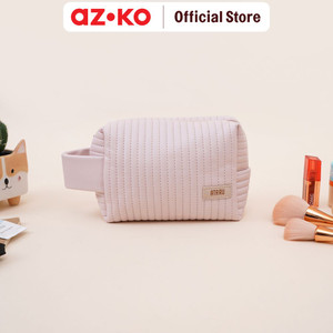 AZKO Ataru Boxy Pouch Kosmetik Pu Ts Makeup Dan Skincare Organizer Alat Dandan Storage Bag