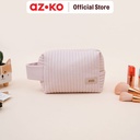 AZKO Ataru Boxy Pouch Kosmetik Pu Ts Makeup Dan Skincare Organizer Alat Dandan Storage Bag