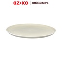 AZKO Delicia Piring Makan Qc Dinner Plate Wadah Hidangan Food Grade Piring Keramik Serbaguna Peralatan Makan Perlengkapan Dapur