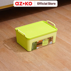 AZKO Stora Brick Kotak Penyimpanan Kotak Serbaguna Plastik Wadah Simpan Storage Box Dengan Handle Boks Organizer