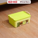 AZKO Stora Brick Kotak Penyimpanan Kotak Serbaguna Plastik Wadah Simpan Storage Box Dengan Handle Boks Organizer