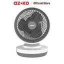 AZKO Kris 9 inci Kipas Angin Meja Digital - Putih/Abu-Abu Desk Fan Penyejuk Ruangan Kipas Baling-Baling