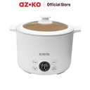 AZKO Kris 2 ltr Panci Elektrik Multifungsi Digital - Putih Multifunction Electric Pan Kuali Pot Peralatan Masak Perlengkapan Dapur