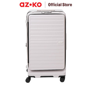 AZKO Legend Walker Malibu Koper Pc & Abs - Putih Ivory Hardcase Luggage Koper Kabin Dengan Tsa Tas Jalan-Jalan Travel Bag Tas Roda