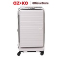 AZKO Legend Walker Malibu Koper Pc & Abs - Putih Ivory Hardcase Luggage Koper Kabin Dengan Tsa Tas Jalan-Jalan Travel Bag Tas Roda