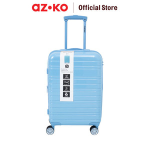 AZKO Passport Blythe Koper Pc & Abs Tsa Lock - Biru Hardcase Luggage Koper Kabin Dengan Tsa Tas Jalan-Jalan Travel Bag Tas Roda
