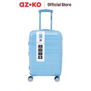 AZKO Passport Blythe Koper Pc & Abs Tsa Lock - Biru Hardcase Luggage Koper Kabin Dengan Tsa Tas Jalan-Jalan Travel Bag Tas Roda