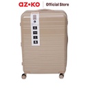 AZKO Passport Blythe Koper Pc & Abs Tsa Lock - Krem Beige Hardcase Luggage Koper Bagasi Dengan Tsa Tas Jalan-Jalan Travel Bag Tas Roda