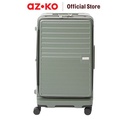 AZKO Legend Walker Malibu Koper Pc & Abs - Hijau Olive Hardcase Luggage Koper Kabin Dengan Tsa Tas Jalan-Jalan Travel Bag Tas Roda