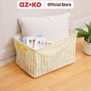 AZKO Stora Kotak Penyimpanan Fabric Storage Basket Wadah Penyimpanan Serbaguna Tempat Simpan Barang