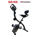 AZKO Kinetic Fold Recumbent Grey Ns-656 Peralatan Fitnes Alat Gym Peralatan Olahraga Indoor Bike Static Bicycle