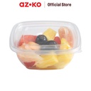 AZKO Kris 350 ml Set 12 Pcs Wadah Makanan Disposable Square Food Container Kotak Makan Food Grade Serbaguna Tempat Makanan Sekali Pakai Food Storage Kitchenware