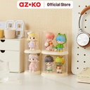 AZKO Stora 11.9X9X9.8 cm Kotak Pajang Action Figure Single Round - Putih Ivory Display Box Tempat Koleksi Pajangan Storage Tempat Hiasan Dekorasi Rumah