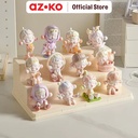 AZKO Stora 30X18X21 cm Kotak Pajang Action Figure Double Square - Putih Ivory Display Box Tempat Koleksi Pajangan Storage Tempat Hiasan Dekorasi Rumah