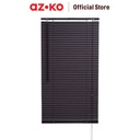 AZKO Forhom 90X180 cm Venetian Blind 25 mm - Cokelat Walnut Tirai Penutup Kerai Hordeng Venetian Penghalau Cahaya Aksesoris Jendela