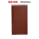 AZKO Forhom 120X220 cm Venetian Blind 25 mm - Cokelat Teak Tirai Penutup Kerai Hordeng Venetian Penghalau Cahaya Aksesoris Jendela