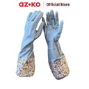 AZKO Proclean Sarung Tangan Panjang Pvc Cleaning Hand Gloves Cleaning Tools Pelindung Tangan Kebersihan Elastis Reusable Anti Slip Gloves