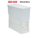 AZKO Kris Fifo Tempat Beras - Putih Rice Container Food Grade Kotak Beras Wadah Penyimpanan Beras Perlengkapan Dapur