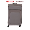 AZKO Passport Parker Koper Nylon Tsa Lock - Cokelat Softcase Luggage Koper Kabin Dengan Tsa Tas Jalan-Jalan Travel Bag Tas Roda