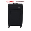 AZKO Passport Parker Koper Nylon Tsa Lock - Hitam Softcase Luggage Koper Kabin Dengan Tsa Tas Jalan-Jalan Travel Bag Tas Roda