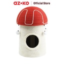 AZKO Paws N Tail 40X40X60 cm Pohon Bermain Kucing Medium Mushroom Cat Tree Toy Mainan Cakaran Garukan Kucing Scratcher Tree Tempat Memanjat Bermain Kucing