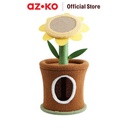 AZKO Paws N Tail 35X35X72 cm Pohon Bermain Kucing Big Sun Flower Cat Tree Toy Mainan Cakaran Garukan Kucing Scratcher Tree Tempat Memanjat Bermain Kucing