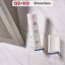 AZKO Stora Holder Tissue Roll Permanen - Putih Tempat Tissue Roll Gantungan Penyimpanan Tisyu Pengait Tisu Tembok Tissue Hook Tempat Gantung Tisue
