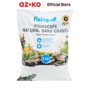 AZKO Fishland 5 kg Pasir Kerikil Alami Aquarium Snow Sand 0.4-0.6 mm Pasir Aquascape Aquarium Dekorasi Akuarium Ikan Media Tanam Aquascape