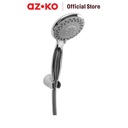 AZKO Fosa Set Hand Shower Chrome 4F 975 Pancuran Air Mandi Perlengkapan Kamar Mandi Bathroom Tools Set Shower Hand Handle Selang