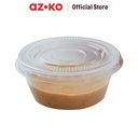 AZKO Kris 59 ml Set 50 Pcs Wadah Saus Sekali Pakai Dengan Tutup Wadah Saos Tomat Sambel Disposable Sauce Cup Perlengkapan Dapur Peralatan Makan