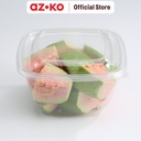 AZKO Kris 470 ml Set 12 Pcs Wadah Makanan Disposable Square Food Container Kotak Makan Food Grade Serbaguna Tempat Makanan Sekali Pakai Food Storage Kitchenware