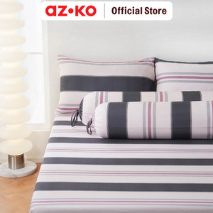 AZKO Sleeplite Set Seprai Microfiber Mason Sprei Motif Seprai Aesthetic Seprei Sheet Set Bed Sheet Aksesoris Tempat Tidur Set Sarung Bantal Sarung Guling